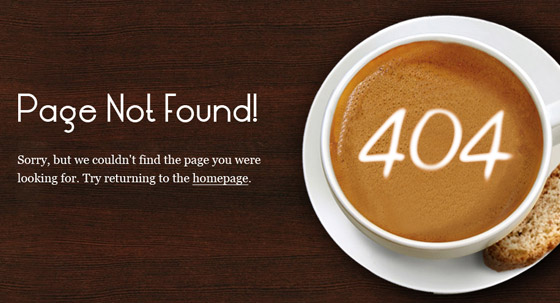 404 Page is not found error